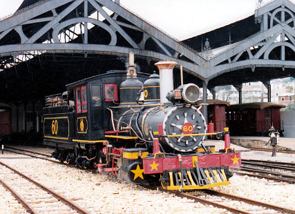 Locomotiva 1893 em São João del Rei, 1993